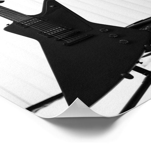 Schöne Gitarre Poster (Ecke)