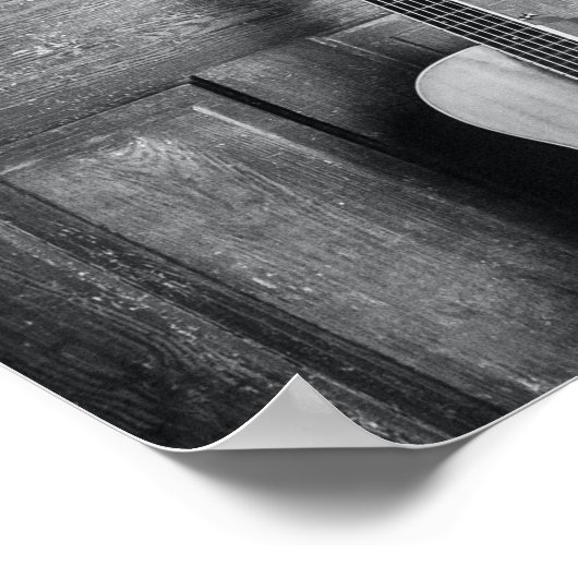 Schöne Gitarre Poster (Ecke)