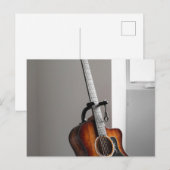 Schöne Gitarre Postkarte (Vorne/Hinten)