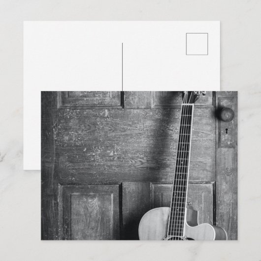 Schöne Gitarre Postkarte (Vorne/Hinten)