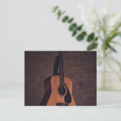 Schöne Gitarre Postkarte (Stehend Vorderseite)