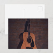 Schöne Gitarre Postkarte (Vorne/Hinten)