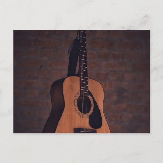 Schöne Gitarre Postkarte (Vorderseite)