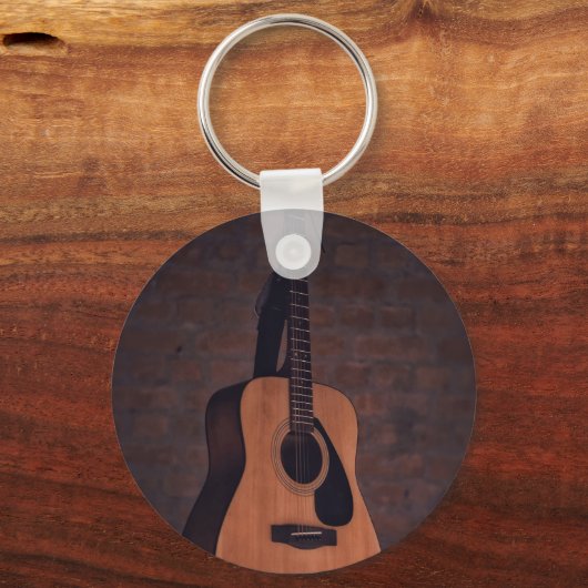 Schöne Gitarre Schlüsselanhänger (Vorderseite)