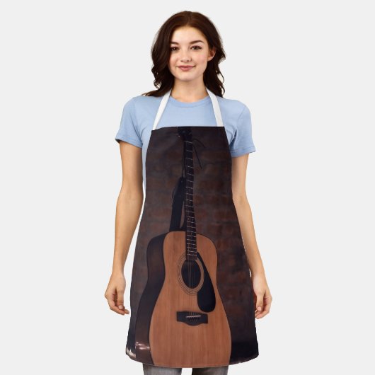 Schöne Gitarre Schürze (Getragen)