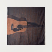 Schöne Gitarre Wandteppich (Vorderseite (Horizontal))