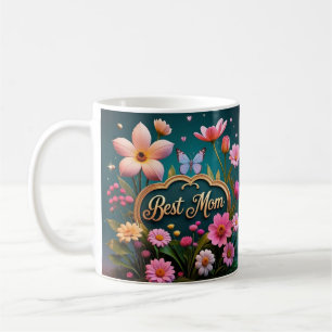 Schöne Glamour Blume Kaffeetasse
