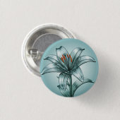 Schöne Glaslilie Button (Vorne & Hinten)