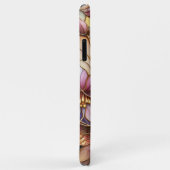 Schöne Glasmalerei-Blumen-Kunstmuster Case-Mate iPhone Hülle (Hinten/Rechts)