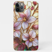 Schöne Glasmalerei-Blumen-Kunstmuster Case-Mate iPhone Hülle (Rückseite)
