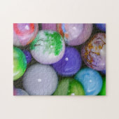 Schöne Glasmarbeln - ruhige Farben Entspannen Puzzle (Horizontal)