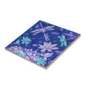 Schöne Glitzer Blume Libelle Keramik Tile Fliese (Seite)