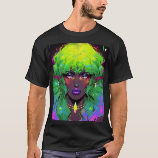 Schöne Glorious Elven Queen T-Shirt (Vorderseite)