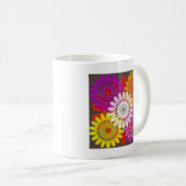 Schöne GLÜCKLICHE CHAKRA Sonnenblume-Grüße Kaffeetasse (VorderseiteRechts)