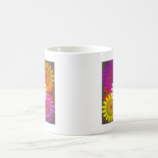 Schöne GLÜCKLICHE CHAKRA Sonnenblume-Grüße Kaffeetasse (Mittel)
