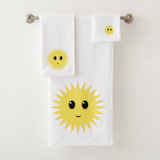 Schöne glückliche Sonne Badhandtuch Set (Insitu)