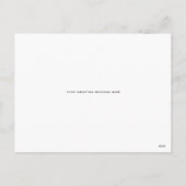 Schöne, glückliche Weihnachtskarte Feiertagspostkarte (Rückseite)