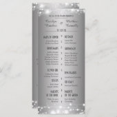 Schöne glühende Sterne Silver Wedding Programm (Vorne/Hinten)
