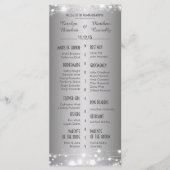 Schöne glühende Sterne Silver Wedding Programm (Vorderseite)