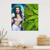 Schöne Goddess aus dieser Welt Poster (Küche)