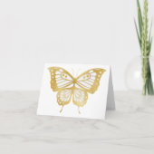 Schöne Gold Butterfly BLANK Karte (Vorderseite)