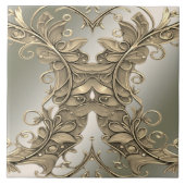 Schöne Gold Decoration Keramik Tile Fliese (Vorderseite)