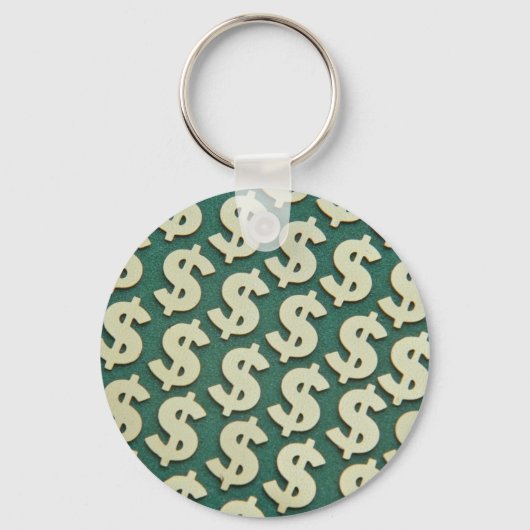 Schöne Gold-Dollar-Zeichen Schlüsselanhänger (Vorderseite)
