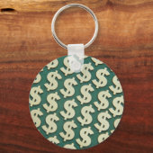 Schöne Gold-Dollar-Zeichen Schlüsselanhänger (Vorderseite)