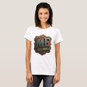 Schöne Gold ME EST 1982 3D-Textkunst T-Shirt (Vorne ganz)