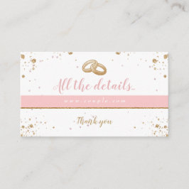 Schöne - Gold rosa SAMMLUNG A Alle Details Begleitkarte