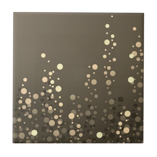 Schöne Golddot-Zuhause Fliese (Vorderseite)