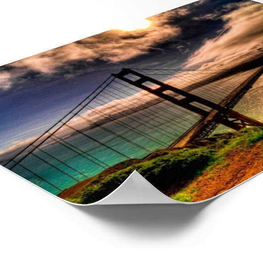 Schöne Golden Gate Bridge Poster (Ecke)