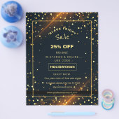 Schöne Golden Glitzern - Paradies für Kletterhexen Flyer (Einzeln)