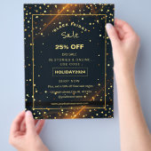 Schöne Golden Glitzern - Paradies für Kletterhexen Flyer (Hand)