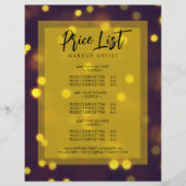 Schöne Golden Glitzern Sale Werbeaktion Flyer (Vorne)