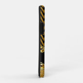 Schöne Golden Zickzack Glitzer Jewels Elegant Case-Mate iPhone Hülle (Hinten/Rechts)