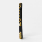 Schöne Golden Zickzack Glitzer Jewels Elegant Case-Mate iPhone Hülle (Hinten/Links)