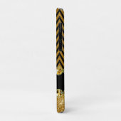 Schöne Golden Zickzack Glitzer Jewels Elegant Case-Mate iPhone Hülle (Hinten/Links)