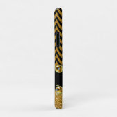 Schöne Golden Zickzack Glitzer Jewels Elegant Case-Mate iPhone Hülle (Hinten/Rechts)