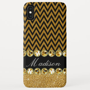 Schöne Golden Zickzack Glitzer Jewels Elegant Case-Mate iPhone Hülle