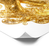 Schöne goldene BETENDE HÄNDE Poster (Ecke)
