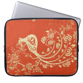 Schöne Goldene Bird Frische Giro Retro Laptopschutzhülle (Vorderseite)