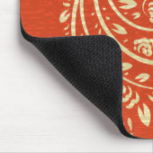 Schöne Goldene Bird Frische Giro Retro Mousepad (Ecke)