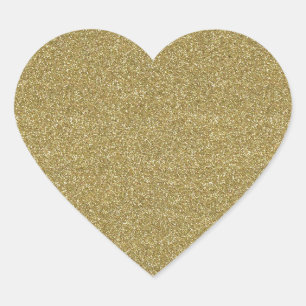 Schöne, goldene Dekoration Herz-Aufkleber