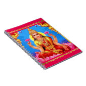 Schöne goldene Lakshmi Diwali Göttin Notizblock (Rechte Seite)