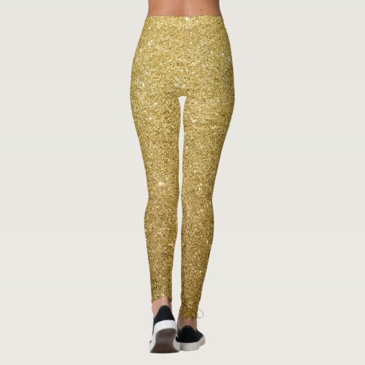 Schöne goldene Leggings (Rückseite)
