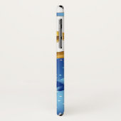 Schöne goldene Weihnachtsglocken mit Blauer Kuh Case-Mate iPhone Hülle (Hinten/Links)