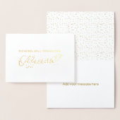 Schöne Goldfolie wird unser Beamter sein Folienkarte (Anzeige)