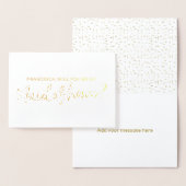 Schöne Goldfolie wirst du meine Trauzeugin sein Folienkarte (Anzeige)