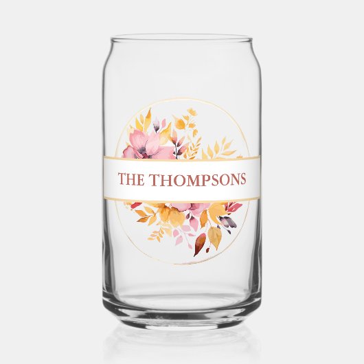 Schöne Goldgelbe Monografie Dosenglas (Vorderseite)